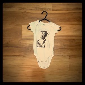 Carters three month size Tupac onesie